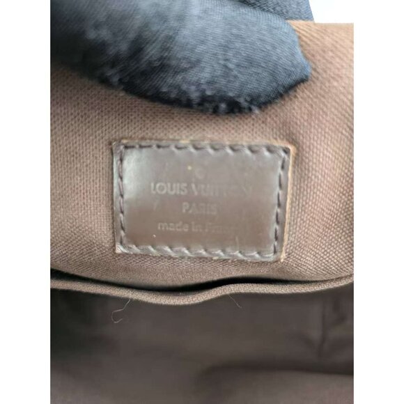 Pre-Owned Louis Vuitton Damier Ebene MM Brooklyn Messenger Bag Brown - Picture 7 of 16